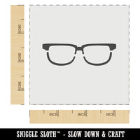 Horn Rimmed Eye Glasses Spectacles Lenses Goggles Wall Cookie DIY Craft Reusable Stencil