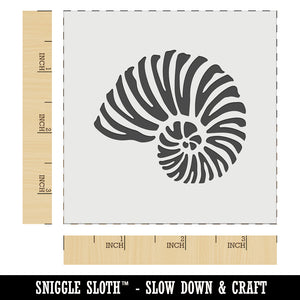 Nautilus Beach Sea Shell Wall Cookie DIY Craft Reusable Stencil