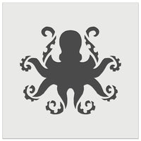 Octopus with Twisting Tentacle Arms Wall Cookie DIY Craft Reusable Stencil