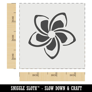 Plumeria Beautiful Tropical Spiral Flower Wall Cookie DIY Craft Reusable Stencil