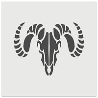 Ram Skull with Curved Horns Wall Cookie DIY Craft Reusable Stencil