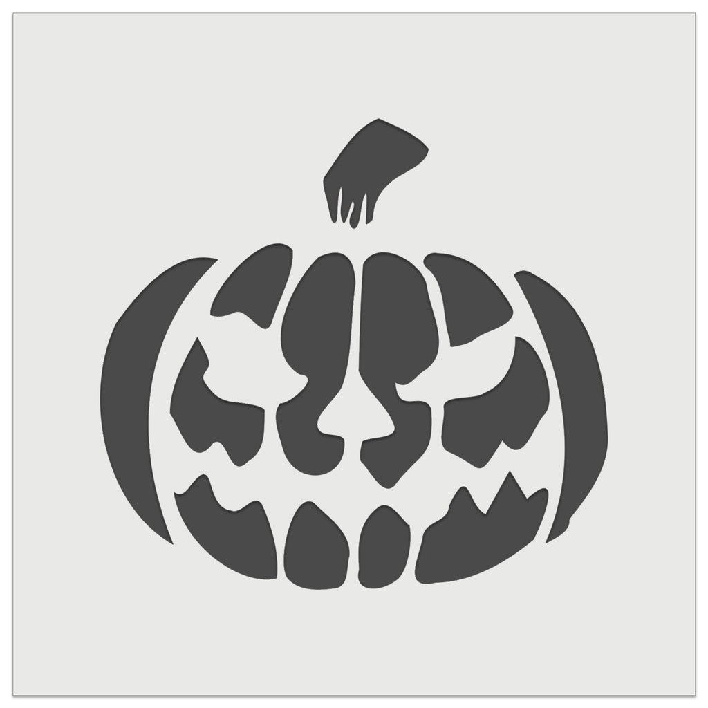 Spooky Halloween Jack o Lantern Pumpkin Wall Cookie DIY Craft Reusable Stencil