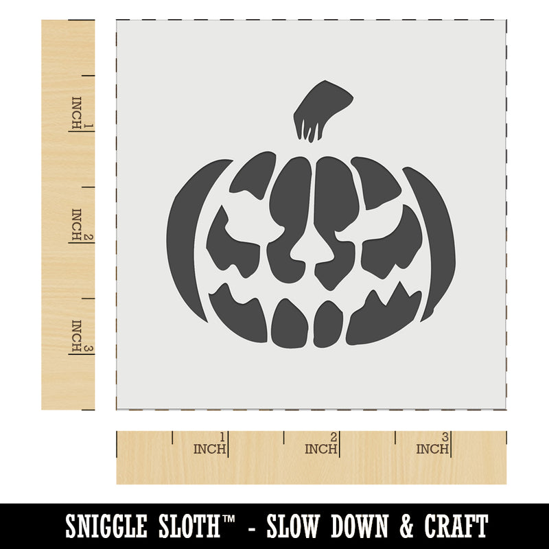 Spooky Halloween Jack o Lantern Pumpkin Wall Cookie DIY Craft Reusable Stencil