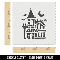 Spooky Haunted House Mansion Horror Halloween Wall Cookie DIY Craft Reusable Stencil