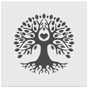 Tree of Life with Heart in Branches Wall Cookie DIY Craft Reusable Stencil