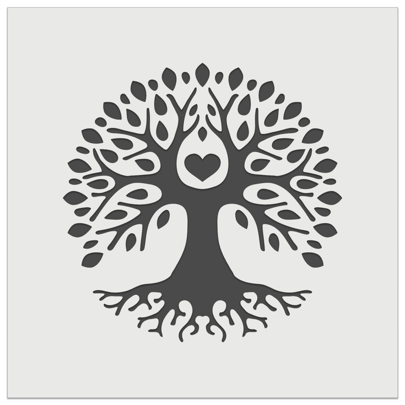 Tree of Life with Heart in Branches Wall Cookie DIY Craft Reusable Stencil