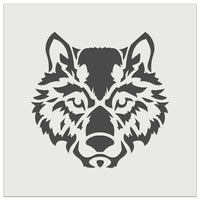 Wild Tribal Wolf Head Wall Cookie DIY Craft Reusable Stencil