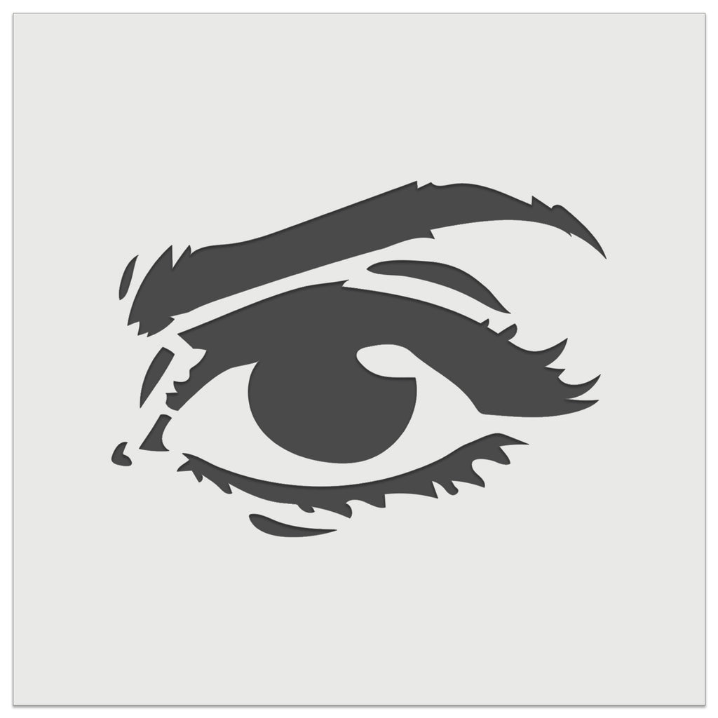 Woman's Right Eye with Eyebrow Mascara and Eye Shadow Wall Cookie DIY Craft Reusable Stencil