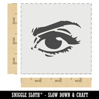 Woman's Right Eye with Eyebrow Mascara and Eye Shadow Wall Cookie DIY Craft Reusable Stencil