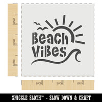 Beach Vibes Wall Cookie DIY Craft Reusable Stencil