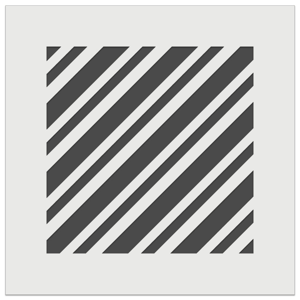 Candy Cane Diagonal Stripes Christmas Wall Cookie DIY Craft Reusable Stencil