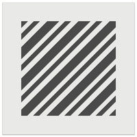 Candy Cane Diagonal Stripes Christmas Wall Cookie DIY Craft Reusable Stencil