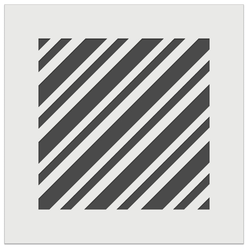 Candy Cane Diagonal Stripes Christmas Wall Cookie DIY Craft Reusable Stencil