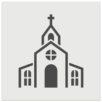 Church Building Wall Cookie DIY Craft Reusable Stencil