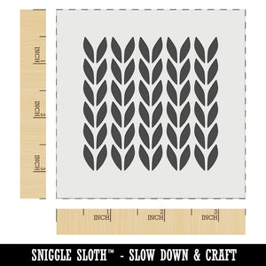 Knit Stitch Pattern Wall Cookie DIY Craft Reusable Stencil