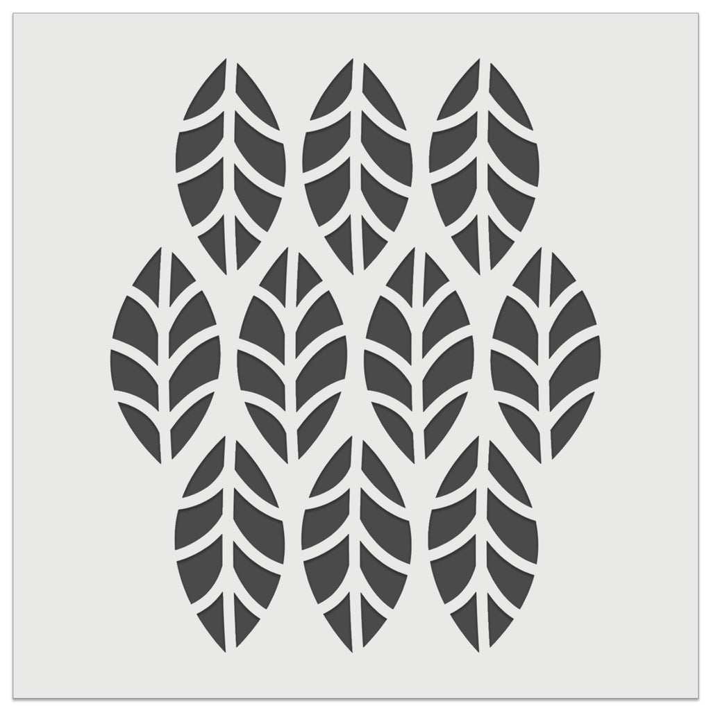 Leaf Pattern Wall Cookie DIY Craft Reusable Stencil