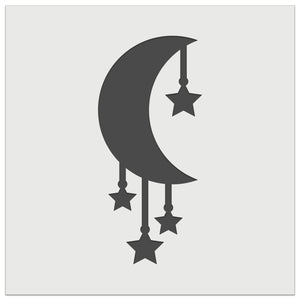 Moon with Hanging Stars Wall Cookie DIY Craft Reusable Stencil