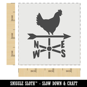 Rooster Weathervane North South West East Wall Cookie DIY Craft Reusable Stencil