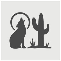 Southwest Coyote Cactus Moon Wall Cookie DIY Craft Reusable Stencil