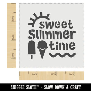 Sweet Summer Time Wall Cookie DIY Craft Reusable Stencil