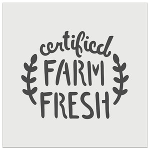 Certified Farm Fresh Wall Cookie DIY Craft Reusable Stencil