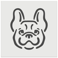 Happy French Bulldog Frenchie Dog Head Wall Cookie DIY Craft Reusable Stencil