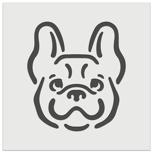 Happy French Bulldog Frenchie Dog Head Wall Cookie DIY Craft Reusable Stencil