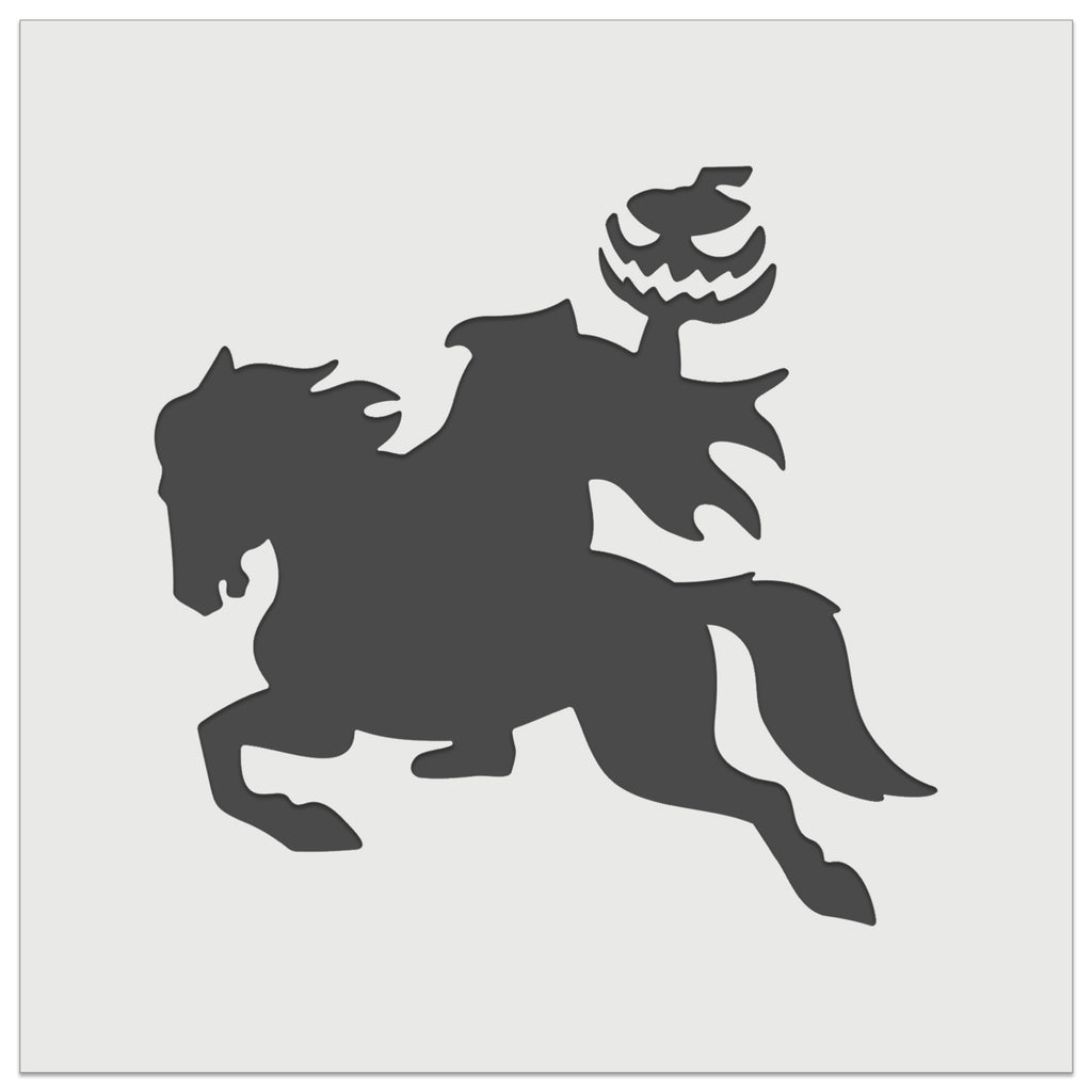 Headless Horseman Halloween Wall Cookie DIY Craft Reusable Stencil