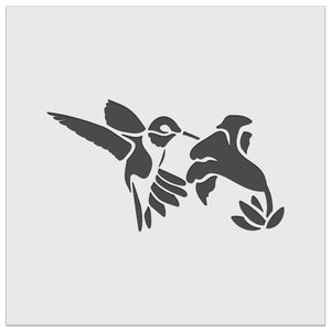 Hummingbird with Flower Wall Cookie DIY Craft Reusable Stencil