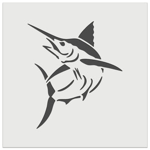 Jumping Marlin Fish Wall Cookie DIY Craft Reusable Stencil