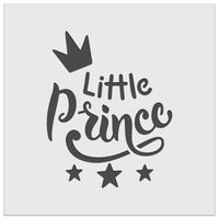 Little Prince Cursive with Crown and Stars Wall Cookie DIY Craft Reusable Stencil