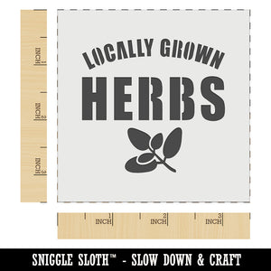 Locally Grown Herbs Gardening Wall Cookie DIY Craft Reusable Stencil