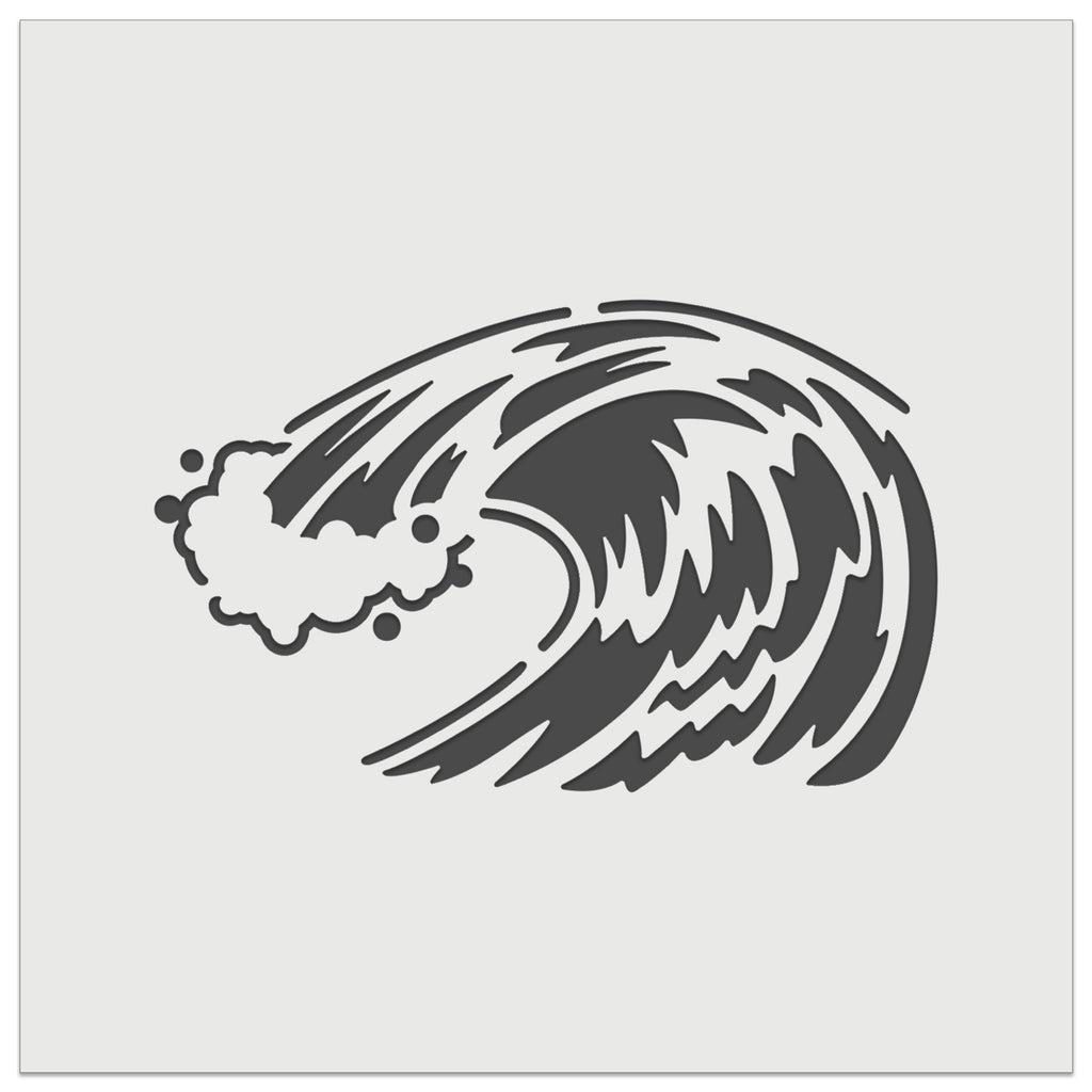 Ocean Wave Crashing Wall Cookie DIY Craft Reusable Stencil