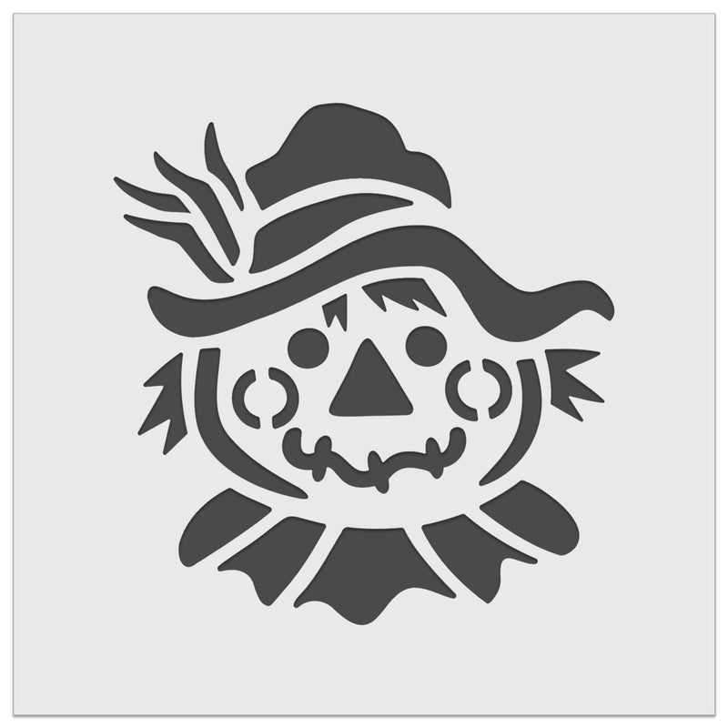 Scarecrow Head Fall Autumn Wall Cookie DIY Craft Reusable Stencil