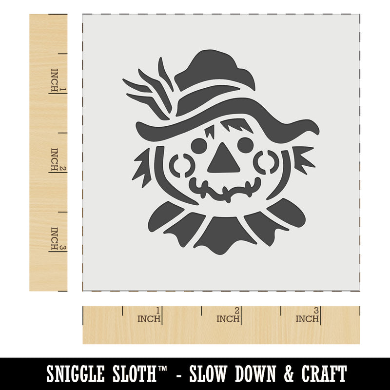 Scarecrow Head Fall Autumn Wall Cookie DIY Craft Reusable Stencil