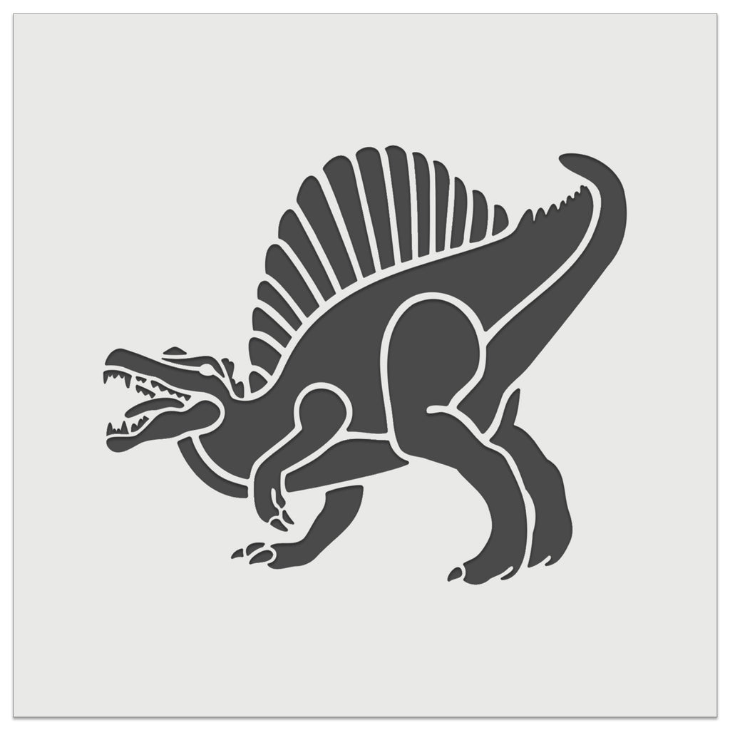 Spinosaurus Dinosaur Wall Cookie DIY Craft Reusable Stencil