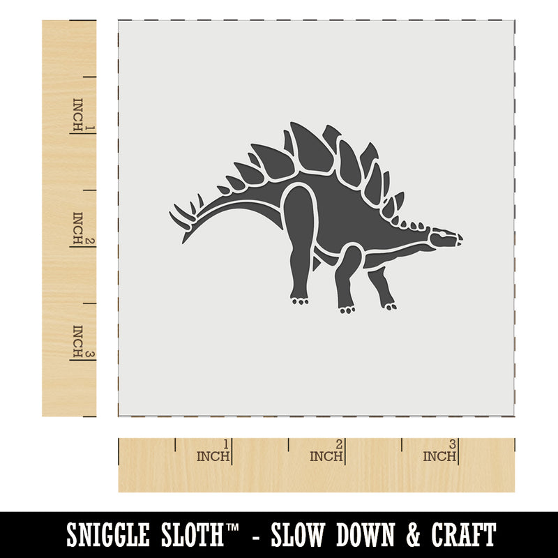 Stegosaurus Dinosaur Wall Cookie DIY Craft Reusable Stencil
