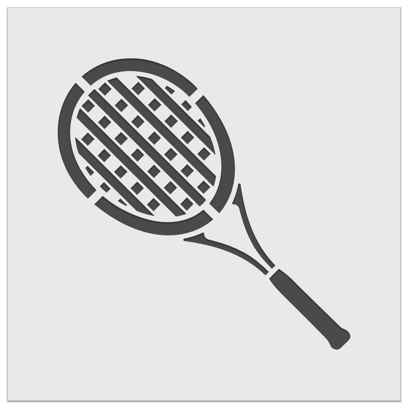 Tennis Racket Racquet Sports Wall Cookie DIY Craft Reusable Stencil
