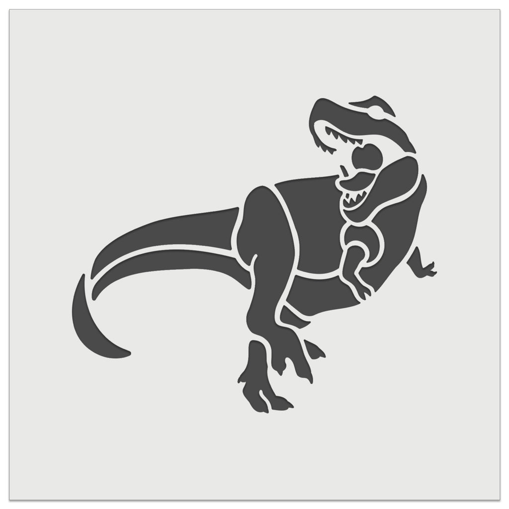 Tyrannosaurus Rex Dinosaur Roaring Wall Cookie DIY Craft Reusable Stencil