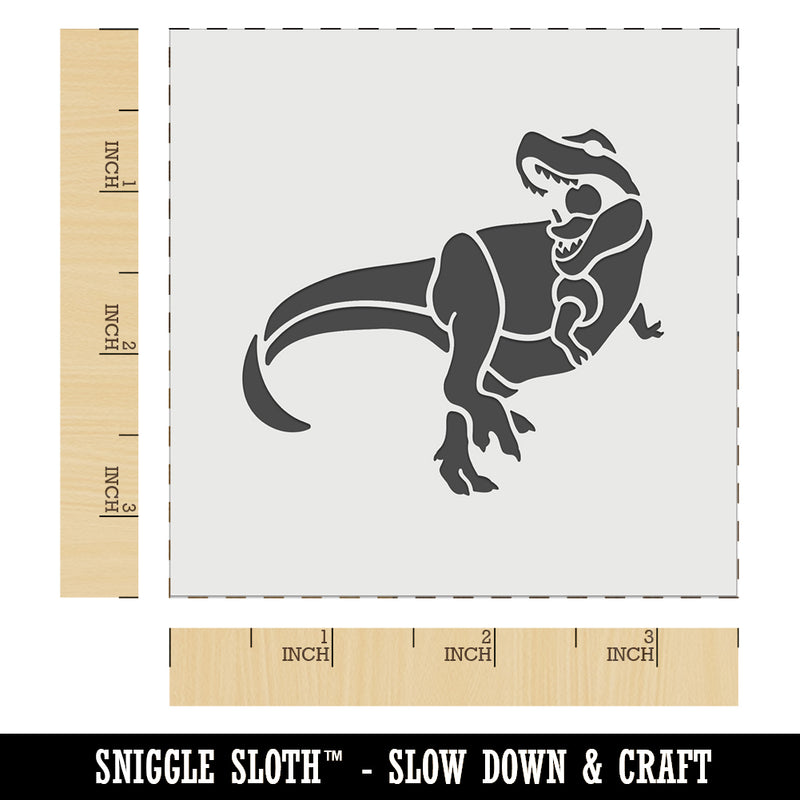 Tyrannosaurus Rex Dinosaur Roaring Wall Cookie DIY Craft Reusable Stencil