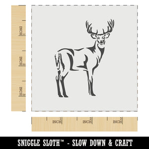 White-Tailed Deer Buck Hunting Forest Animal Wall Cookie DIY Craft Reusable Stencil