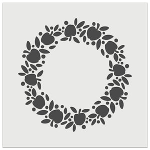 Apple Wreath Fall Wall Cookie DIY Craft Reusable Stencil