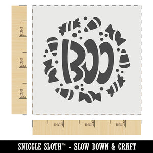 Boo Halloween Candy Wall Cookie DIY Craft Reusable Stencil