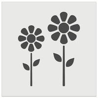 Daisy Flower Pair Wall Cookie DIY Craft Reusable Stencil