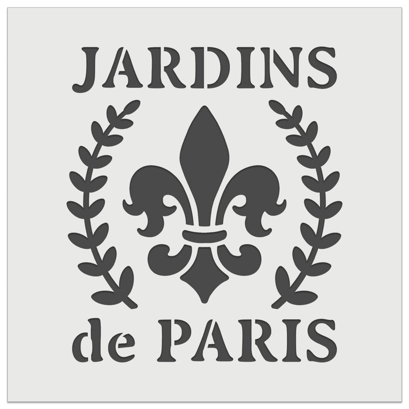 Jardins de Paris Fleur de Lis Wall Cookie DIY Craft Reusable Stencil