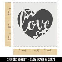 Love in Heart Wedding Anniversary Valentine's Day Wall Cookie DIY Craft Reusable Stencil