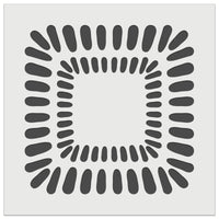 Modern Square Tile Wall Cookie DIY Craft Reusable Stencil