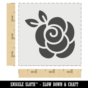 Rounded Rose Flower Wall Cookie DIY Craft Reusable Stencil