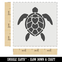 Sea Turtle Heart in Shell Wall Cookie DIY Craft Reusable Stencil