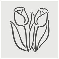 Spring Summer Tulips Wall Cookie DIY Craft Reusable Stencil